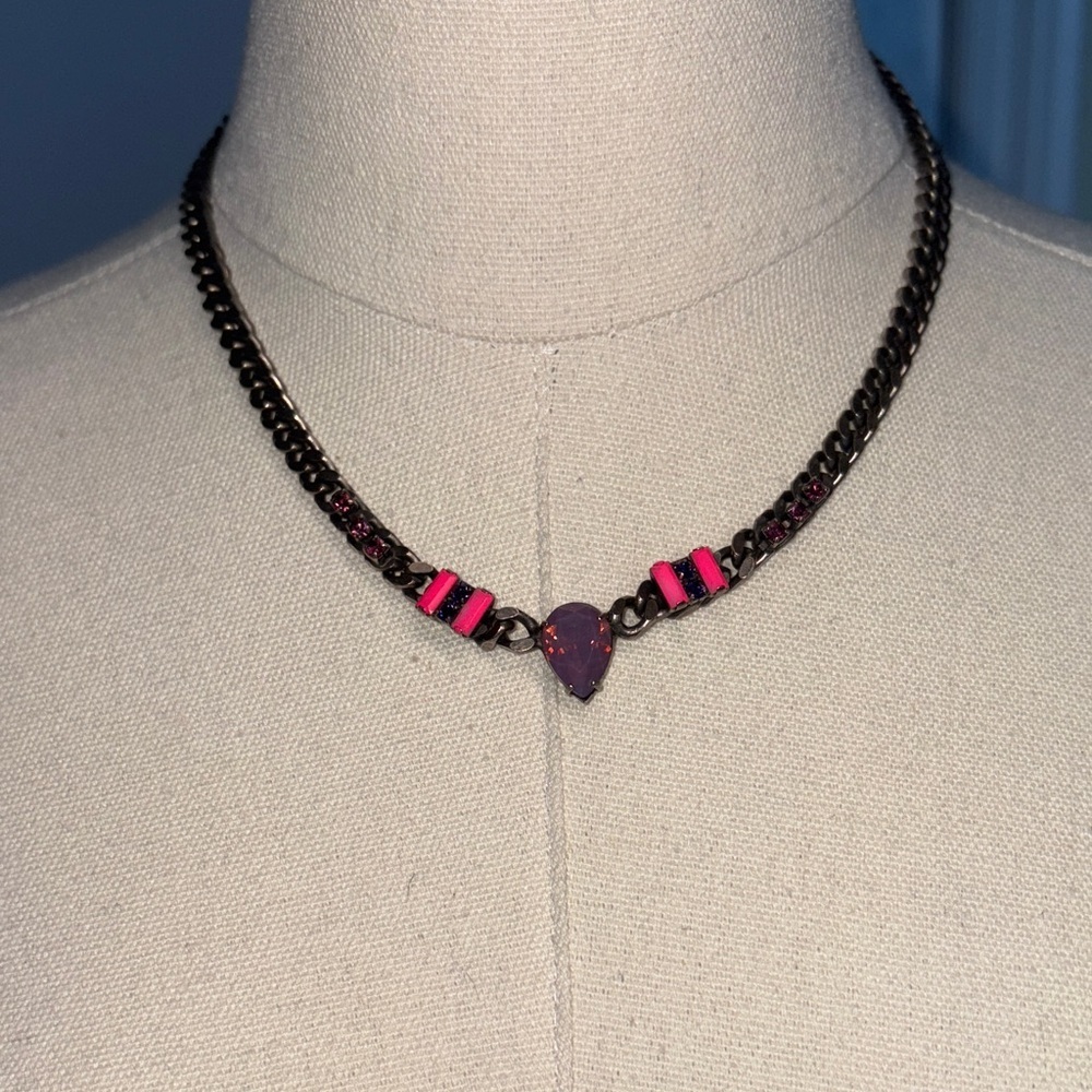 Pink and Black Necklace